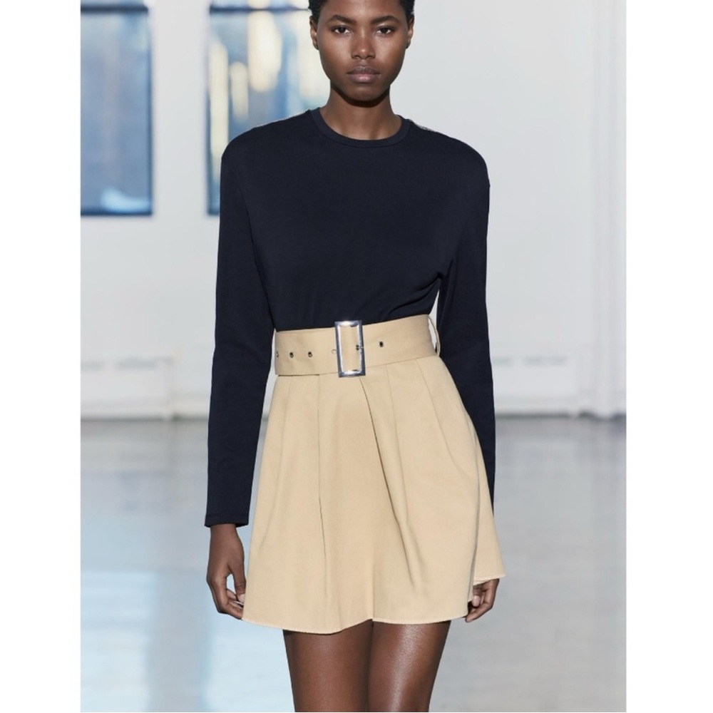 Zara Belted Combination Dress